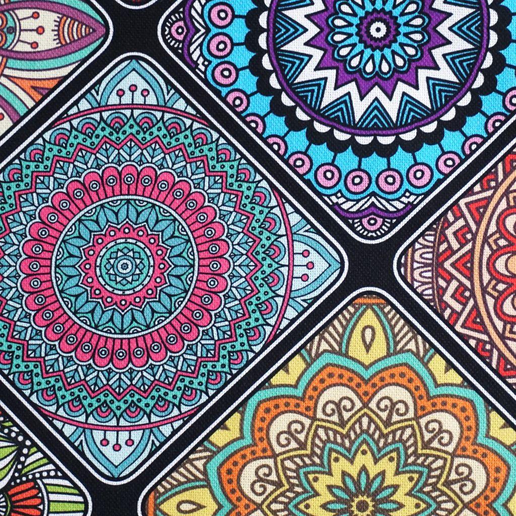 Preview: Dekostoff Panama Mandalas bunt